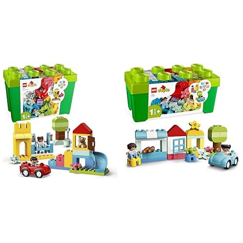 LEGO Duplo Classic Duplo Classic Ladrillos Deluxe, Set De Construcción con Caja De Almacenaje+ Duplo Classic Duplo Classic Ladrillos, Juguete Educativo, Incluye Bloques De Construcción=