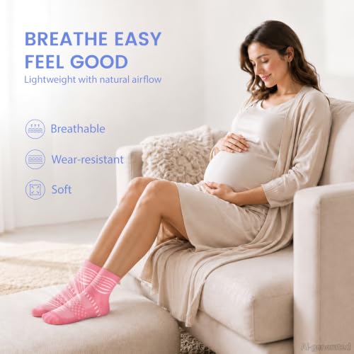 Image of IRAMY Ankle Compression Socks for Women Men Plantar Fasciitis Relief 3 /5 Pairs Cushioned Athletic Running Socks