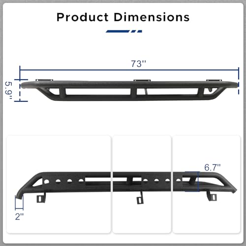 Estribos para Jeep Wrangler JK 4 Puertas 2007-2018 miniatura 6