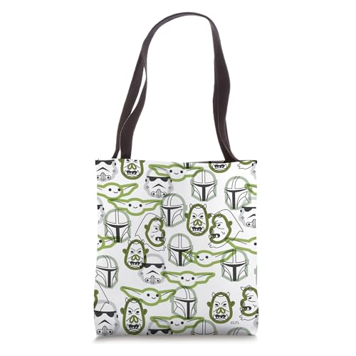 Tote bag Star Wars The Mandalorian Mando grand sac en toile Grogu Gamorréens