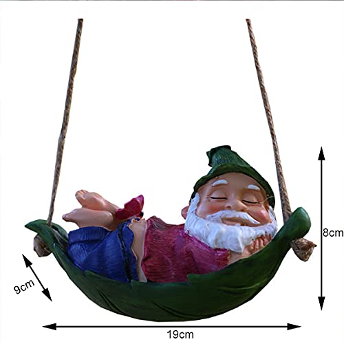 Statue de décoration de nains en résine résistante aux intempéries pour extérieur - 6