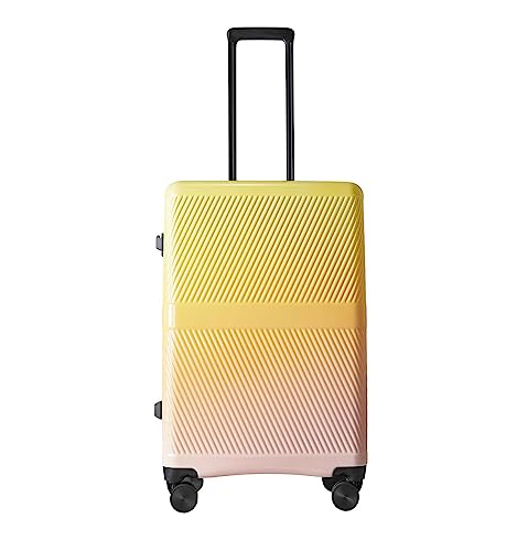 High-Grade Multi-Level Silent Luggage, Stylish, Spacious and Multi-Functional Adjustable, Suitcase, Suitable for Traveling (Yellow 28 inches)