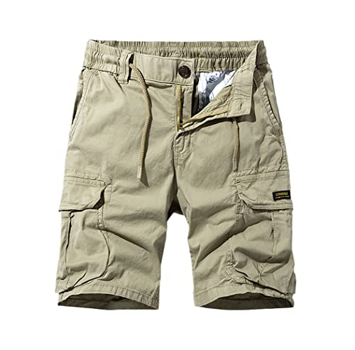 Short cargo en coton pour homme FULBHPRINT kaki taille 31W