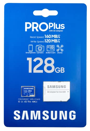 Samsung Pro Plus 128Gb Memory Card For Samsung Galaxy Phone - Note 20 Ultra, Note 10+, Note 10 Lite, Note 9, Note 8 (Mb-Md128Ka) Bundle With 1 Everything But Stromboli Sdxc & Micro Sd Card Reader #TOP1