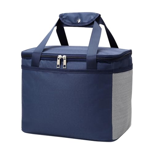 Kühltasche Klappbare 12L, Tragbare Eistasche Faltbar mit Reißverschluss, Thermotasche, Picknicktasche, Lunchtasche, Warm...