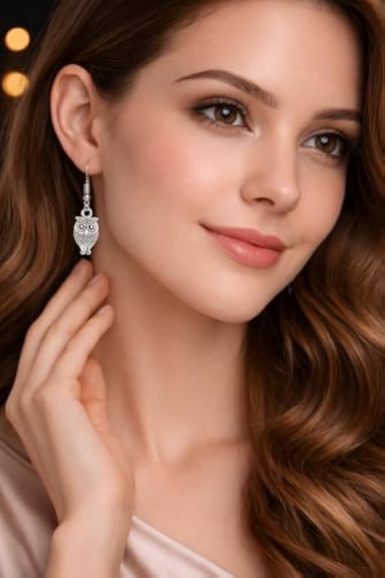 Women's Owl Earrings, Unique Design