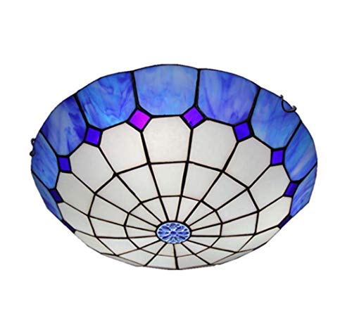Plafond du couloir en vitrail lumineux jaune 16 pouces à grand angle E27