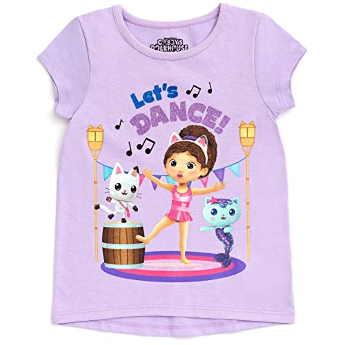 DREAMWORKS GABBY'S DOLLHOUSE Pandy Paws Mercat Girls 3 Pack T-Shirts Toddler to Big Kid2