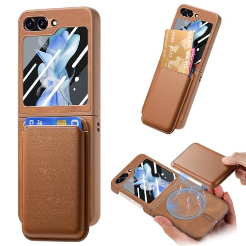 Coque Samsung Z Flip6 marron ultra-fine avec film écran intégré