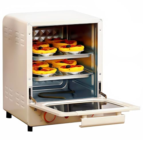 1200W Countertop Convection Oven with 3-Tier Racks, 60-Min Timer & Adjustable Thermostat for Baking and Roasting