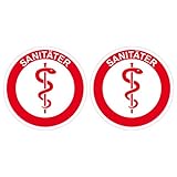 2 Stck Helmaufkleber Sanitäter