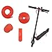 Linghuang Scooter Accessori per Xiaomi M365/M365 Scooter Elettrico Cavo Protezione+Paraurti Prova Decorative Strisce+Parafango Gancio Cappuccio+Dashboard Cover - 4PCs (Rosso)
