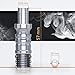 Adaptador para tubo de cachimba de aluminio 18/8, juego de 2 piezas...