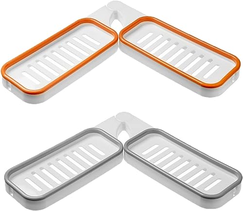 MEXONIC Wall Mounted Countertop Corner Dual Purpose Shelf, 180 Degree Rotation Corner Shower Shelves, Bathroom Corner Punch Free Rack Shampoo Storage Rack Holder with Suction Cup (Grey), ABS Plastic (B0CF5X8RMF) Amazon Price History, Amazon Price Tracker