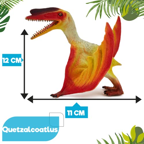 Zappi Co Childrens Quetzalcoatlus Dinosaur Figure Toy (12cm Length) Realistic Detailed Dino Collection for Kids - Image 4