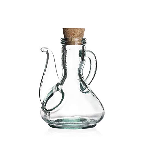 Aceitera Artesana Vidrio Reciclado Capacidad 250 ml