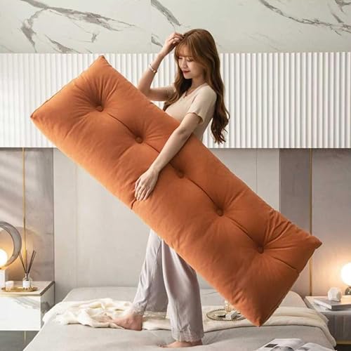 Almohada triangular de lectura para camas con funda extraíble orange 5
