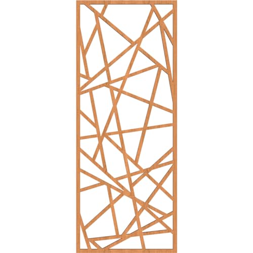 Image of Conway Decorative Pierced Fretwork Wood Wall Panels, 9 3 /8 inchW x 24 3 /8 inchH x 3 /8 inchT, Cherry