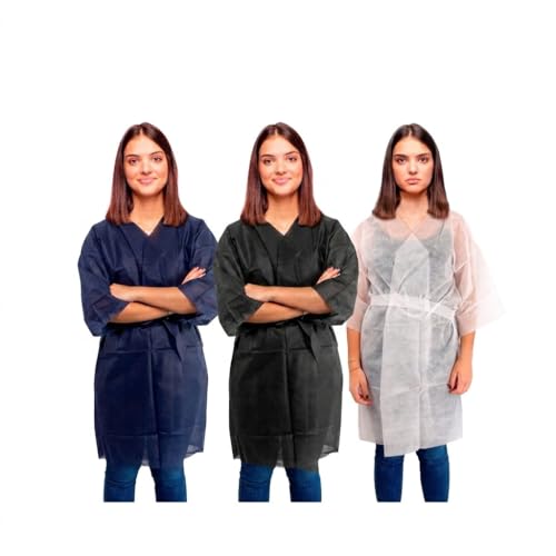 Batas desechables tipo kimono hipoalergénicas con cinturón ajustable