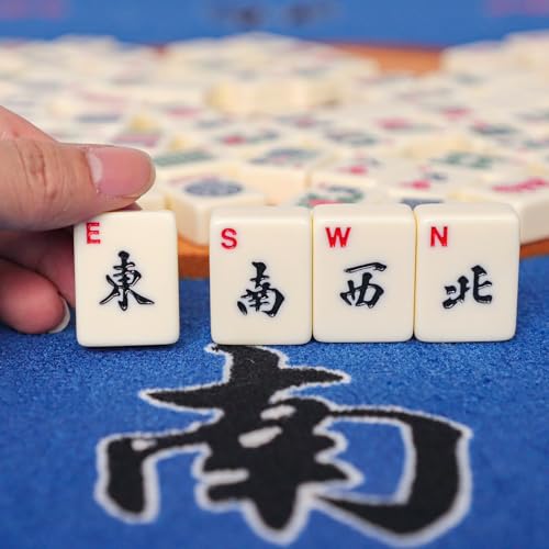 Juego de fichas American Mahjong con bolsa de transporte miniatura 5