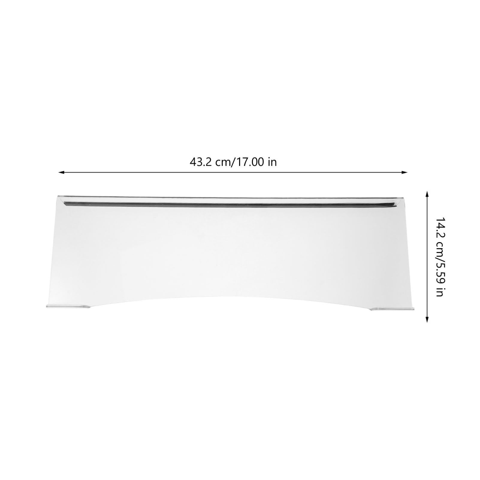 OSALADI Adjustable Keyboard Stand White Acrylic Keyboard Riser for Desk Comfortable Height