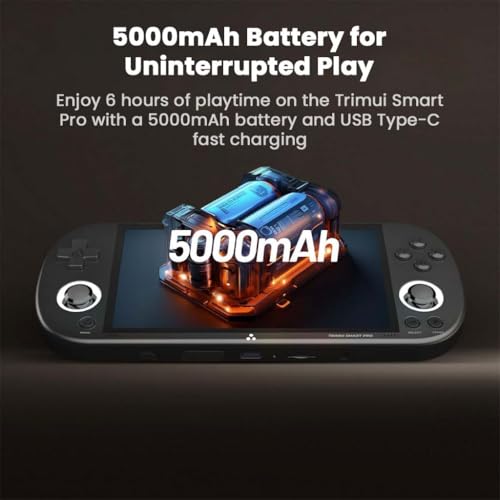 Image of TRIMUI Smart Pro Handheld Game Console 4.96 inch IPS Screen, Supports 100+ Emulators, Wi-Fi, 5000mAh Battery, Customizable Controls & RGB Lighting Online Multiplayer Retro Video Game Console (White)