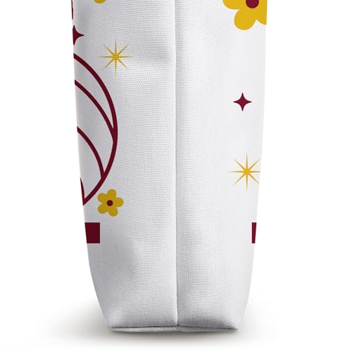 Bolsa Tote Maroon y Oro Volleyball Game Day Retro Girls miniatura 3