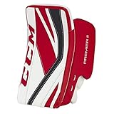 CCM Premier 2 PRO Hockey Goalie Blocker - White/Black/Red - Senior