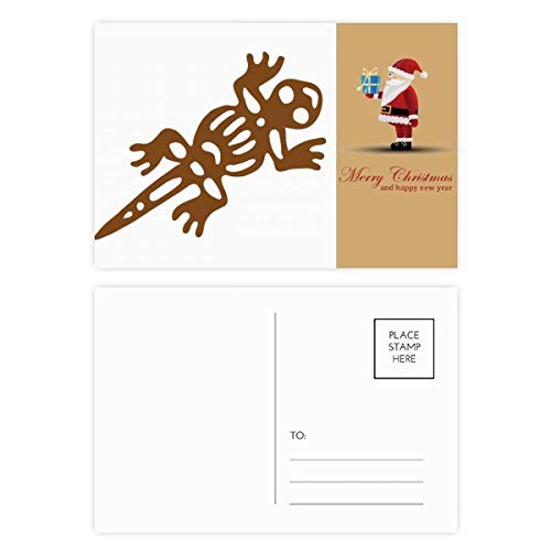 Cartes postales Totems Gecko Lézard Ancient Civilization Père Noël pour collectionneur