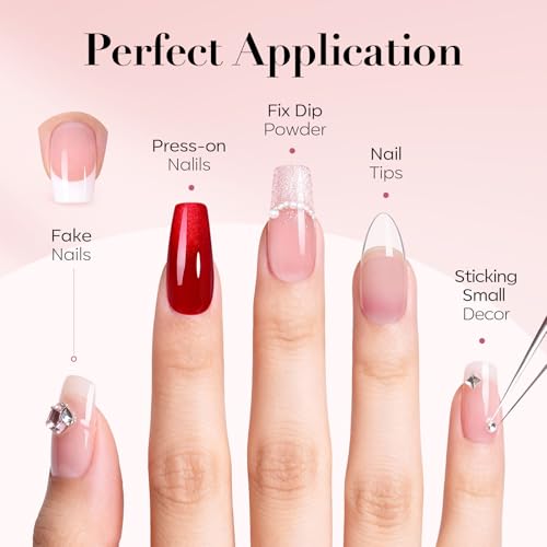 Image of AzureBeauty Nail Repair Glue for Broken Cracked Split Weak Nails | Quick Dry No UV Needed, Easy Application, Durable & Long-Lasting Fast Glue False Nails, Press On Nails