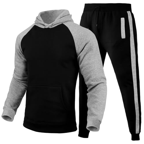 Genérico Chandal Hombre Completo Algodon, Deportivo Oversize Roupa Completo, Conjunto Deportivo, Cremallera s Polar Decimas Chandals Mayor Chaqueta Chándal Hombre, L