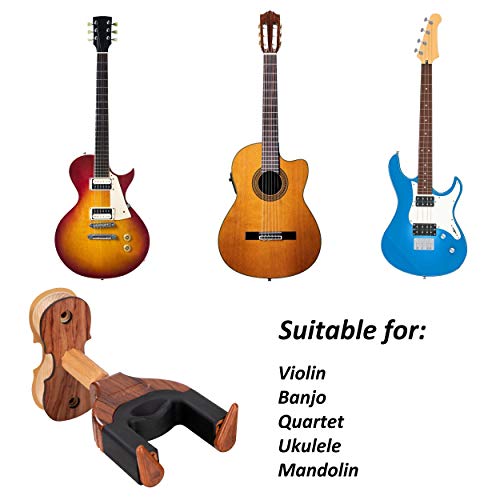 Support Mural pour Violon, Crochet de Cintre avec Verrouillage Automatique, Accroche de Ukulélé Mandoline en Bois dur… - Les Beatles, Paul McCartney, John Lennon, RIngo Starr, George Harrison Support Mural pour Violon, Crochet de Cintre avec Verrouillage Automatique, Accroche de Ukulélé Mandoline en Bois dur… – Image 7
