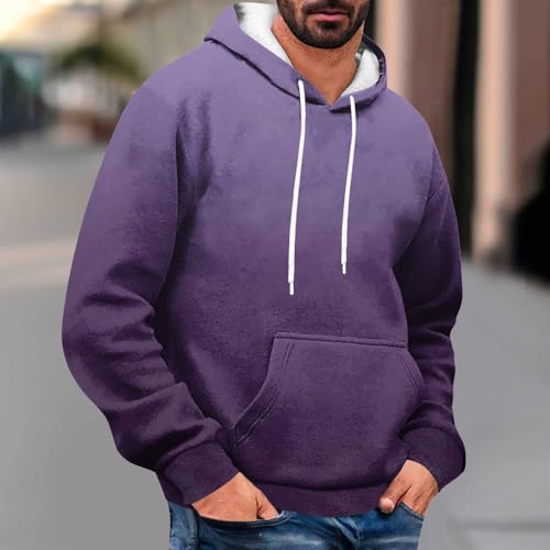 2025 Mens Hoodies Fall Fashion Oversized Long Sleeve Pullover Casual Loose Gradient Drawstring Hooded Sweatshirt2