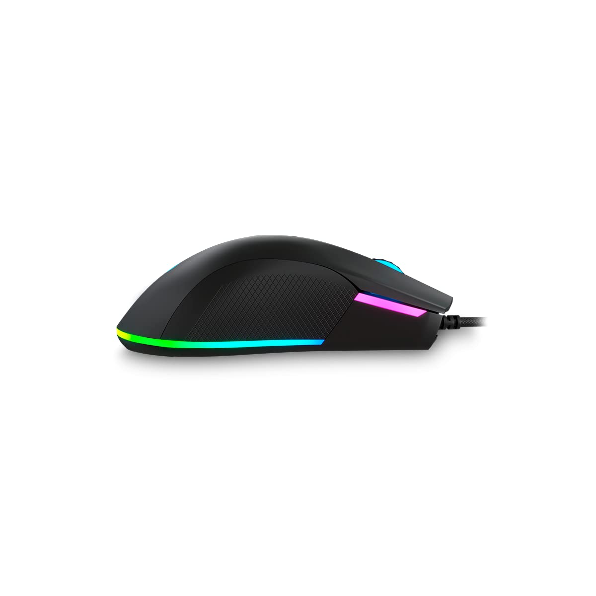 Newskill EOS ratón Gaming RGB alámbrico Negro 16000DPI 10 perfiles configurables Sensor óptico PMW3360 Negro