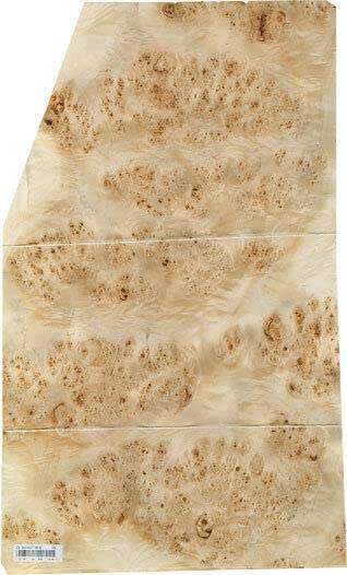 Mappa Burl Wood Veneer 20" x 27" raw with no Backing 1/42" Thickness A Grade