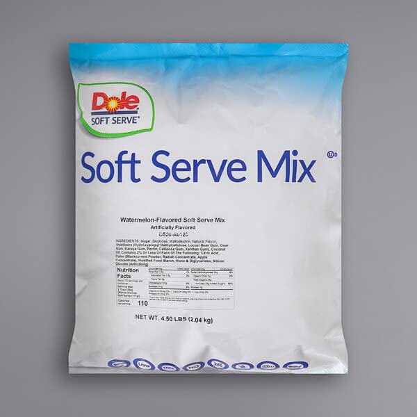 Soft Serve Mix, Lactose Free, Dairy free, Vegan, Gluten Free, 4.4 lb Bag By Magic Market (Watermelon)