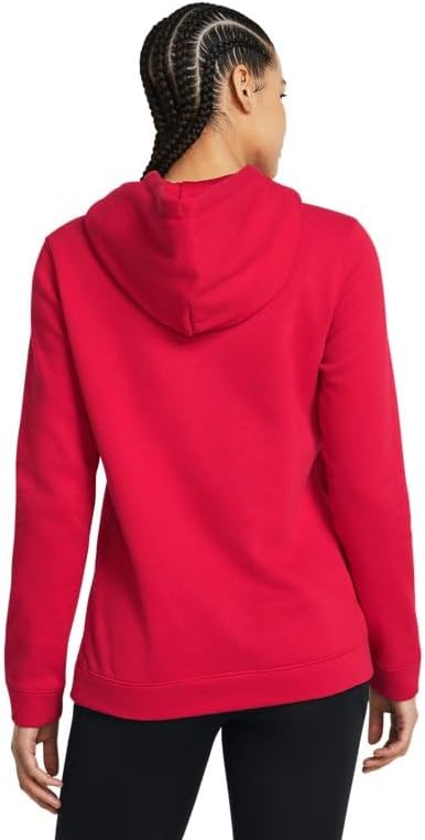 Under Armour Women's UA Hustle Fleece Hoodie MD Red - Image 2