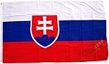 100% nylon Slovakia Large Flag 90 x 150 - One Size