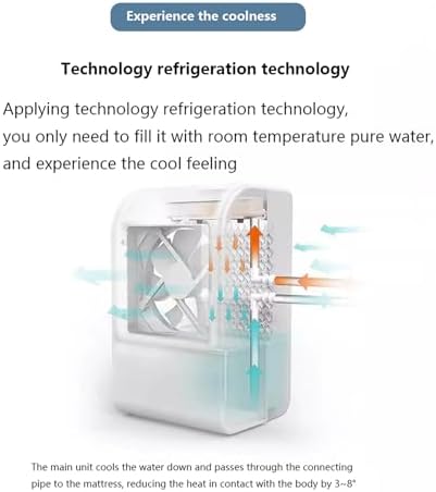 Smart Electric Cooling Mattress Pad – Water Circulation System, 12V Quiet Fan, PVC Cooling Pad, Energy-Saving Solution for Hot Sleepers, Perfect for Summer Comfort