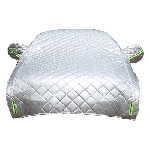 Fukursul Car Hail Protector with Windproof System & Reflective Strips, Thicken Hail Blanket with Universal Fit & Heavy-Duty Material, Car Cover Against Hail for All Vehicle Types: SUV, Truck Silver