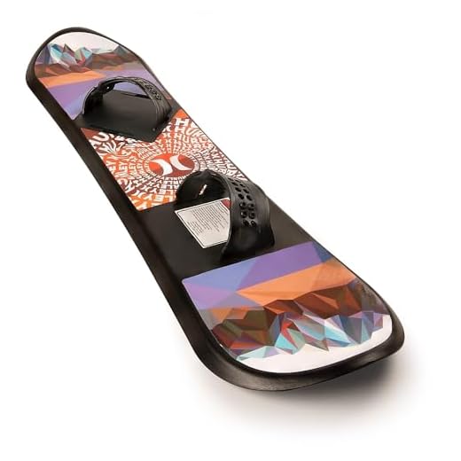 Hurley 37-inchBeginner Snowboard, Printed Red Pinnacle (1703006A)