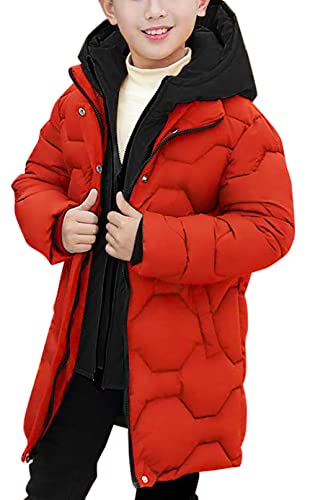 Panegy Boys Long Winter Puffer Coat 4-10 Years Toddler Kids Boy Thick Warm Hooded Coat