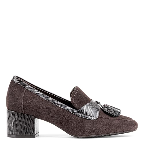 Image of Donald Pliner Women's Kressida Dress Loafers, 2 inch Block Heels for Women, Slip-On Heels for Women