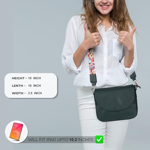 Image of Ozora Genuine Leather Crossbody Bag for Women, Adjustable Strap