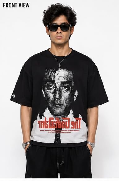 Generic Printed Black T-Shirt - Image 3