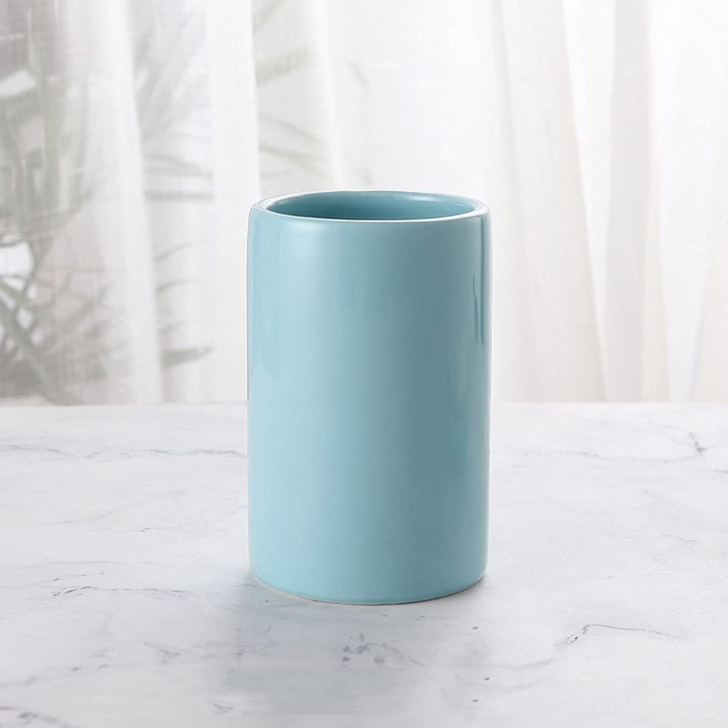 Dispensador de Jabón Líquido Accesorios de baño Conjunto de cerámica - Kit de suministros de baño de 5 piezas Incluye Loción Soag Soap Dispenser Titular de cepillo de dientes Set plato y tumblers Disp