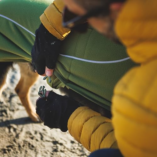 Ruffwear, Climate Changer Hunde-Fleeceweste, leicht, warm, Wintermantel für Hunde mit verstellbarer Passform, Schnellverschluss-Schnallen, reflektierender Rand und Geschirr-Kompatibilität, Basaltgrau