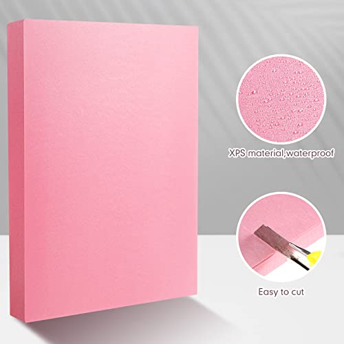 Treela 4 Pieces Xps Foam 12 x 7.5 Inch Thick 2 Inch Polystyrene Rectangles Foam Board for Home DIY Modeling Arts Projects Sculptures Floral Decor