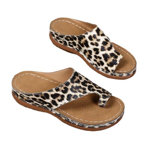 Women's Beach hallux valgus Clip Toe Sandals/Breathable orthopedic flip flops/Summer Comfy Ring Toe Bunion Slippers