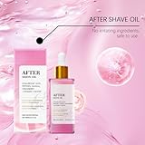 Strawberry Vanilla After Shave Oil for Smooth Skin, Soft Serve After Shave Oil with Hyaluronic Acid & Peptides to Soothe Razor Burn, for Women Prevent Ingrown Hairs & Dryness (2) - Image 6